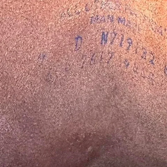 True vintage JC PENNY burgundy red leather square toe harness campus boots 9 d - Picture 8 of 8